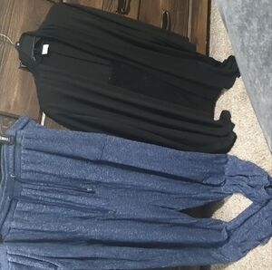 Ellos Black and Blue Women's Joggers